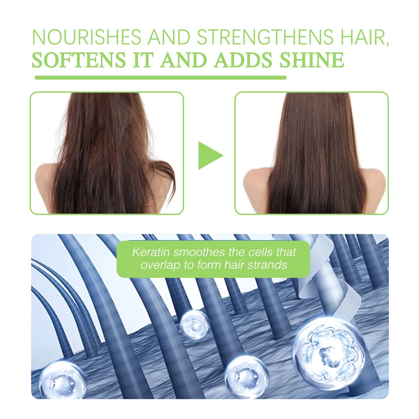 Anti-frizz Long-lasting Soft Fragrance Repair Hot Dye Hair Care Essential