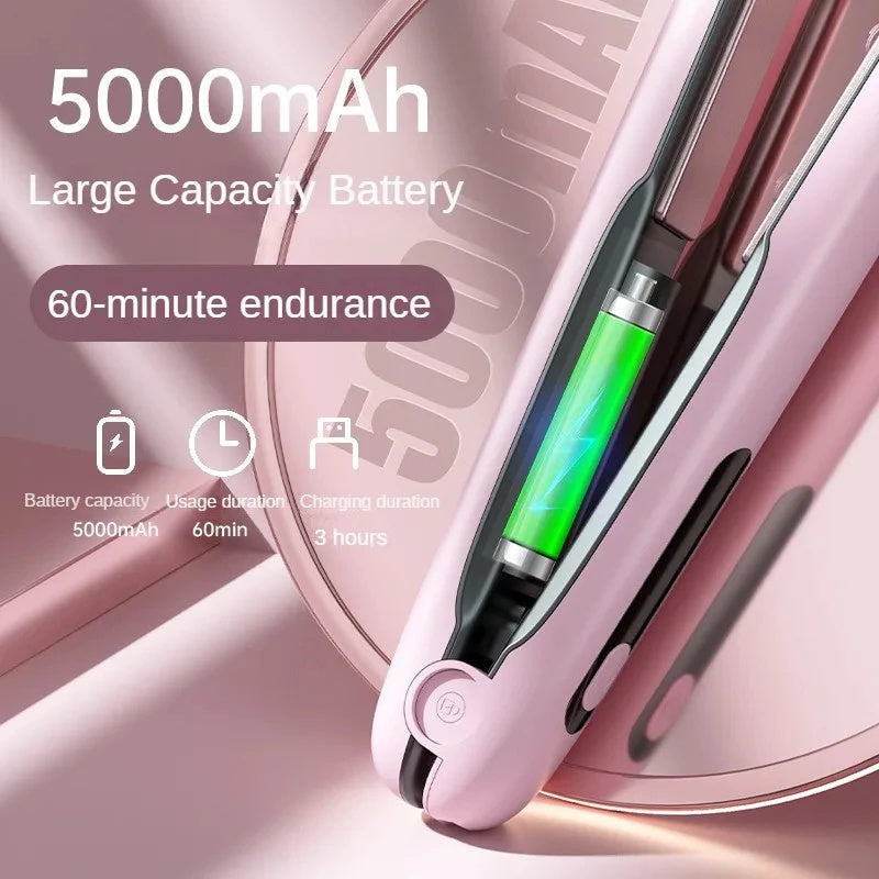 Flat Iron Mini 2 IN 1 Roller USB 5000mAh Max 200 Degree