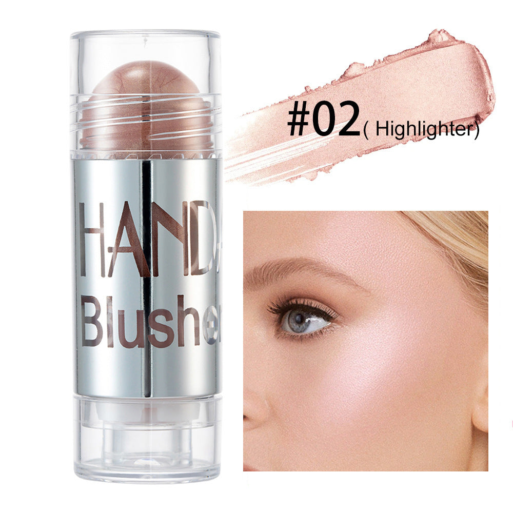 Cheek Blusher Shimmer Blush Stick Face Makeup