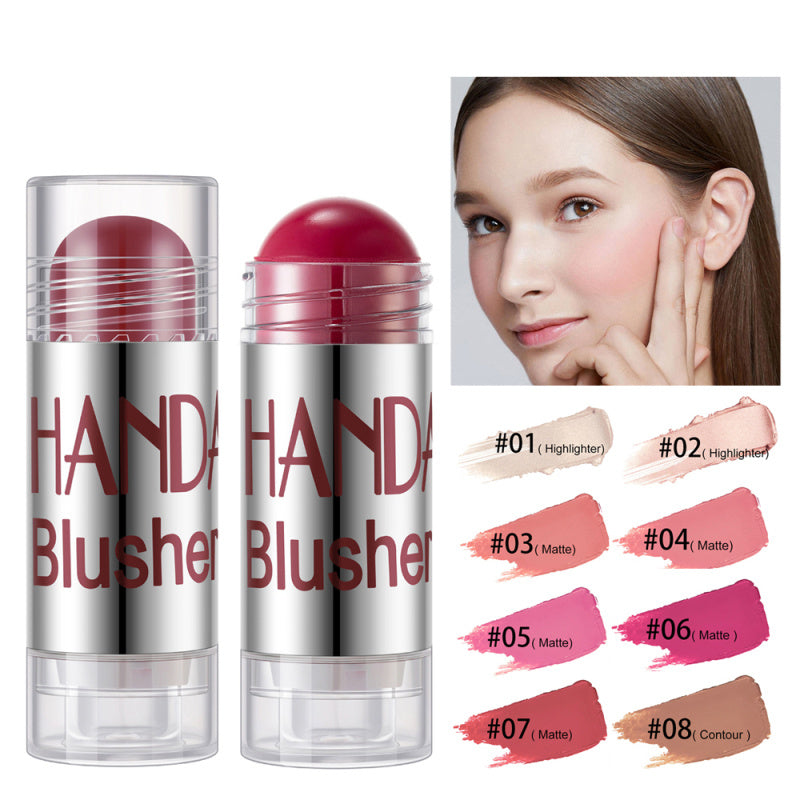 Cheek Blusher Shimmer Blush Stick Face Makeup