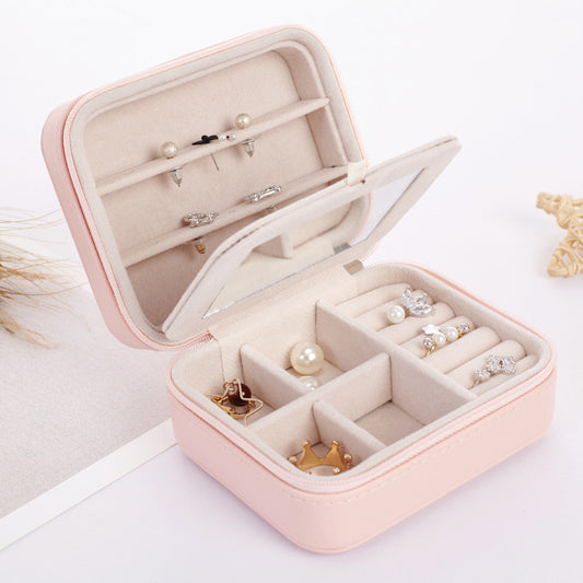 Mini Earrings Rings Jewelry Box Useful Makeup Organizer
