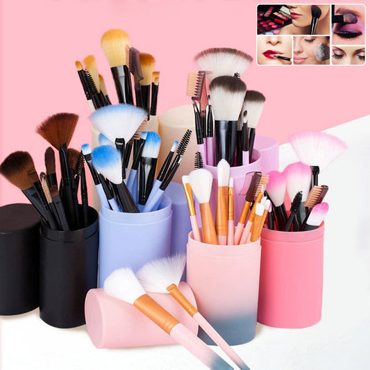 12pcs Makeup Brush Set Blush Eyeshadow Eyelash