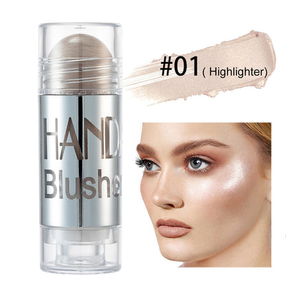 Cheek Blusher Shimmer Blush Stick Face Makeup